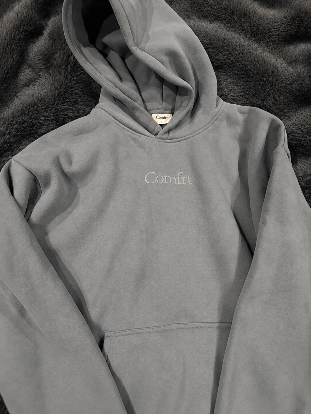 Comfrt hoodie - greyish/blue
